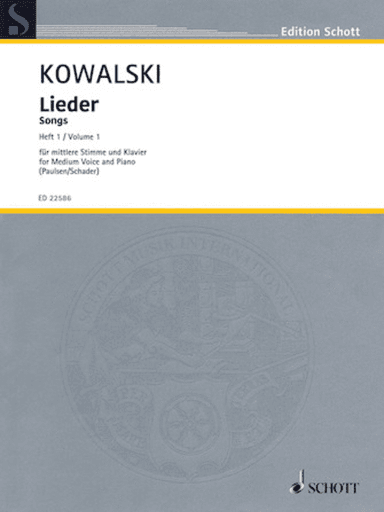 Songs (Lieder) Volume 1