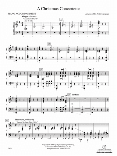 A Christmas Concertette: Piano Accompaniment