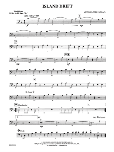 Island Drift: (wp) B-flat Tuba B.C.