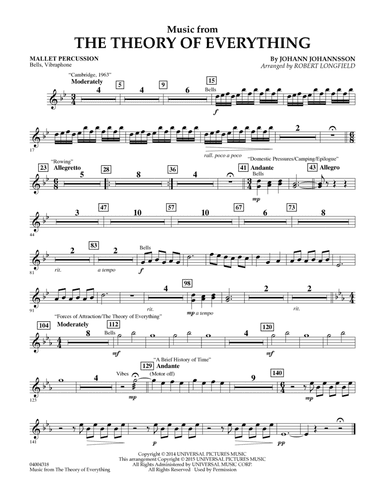 Music from "The Theory of Everything" - Mallet Percussion