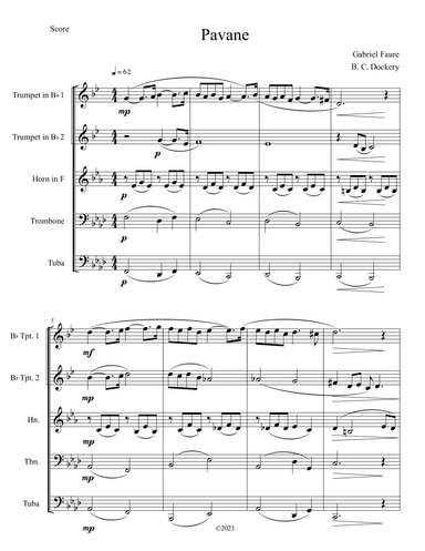 Pavane (Brass Quintet)