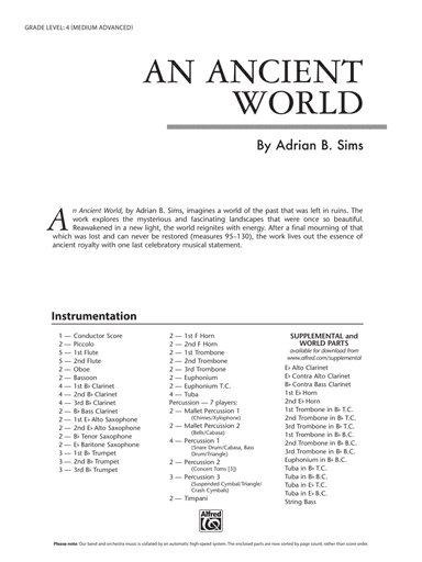 An Ancient World: Score