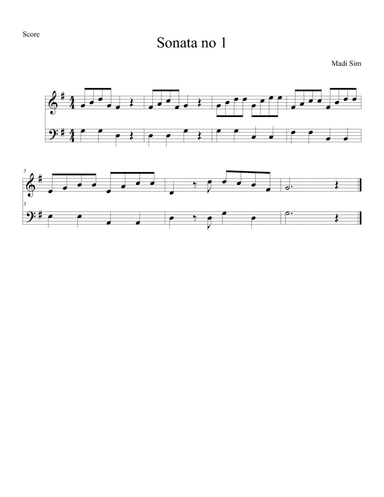 Sonata no 1
