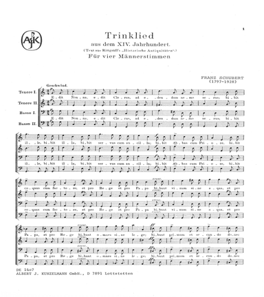 Trinklied (Drinking song)