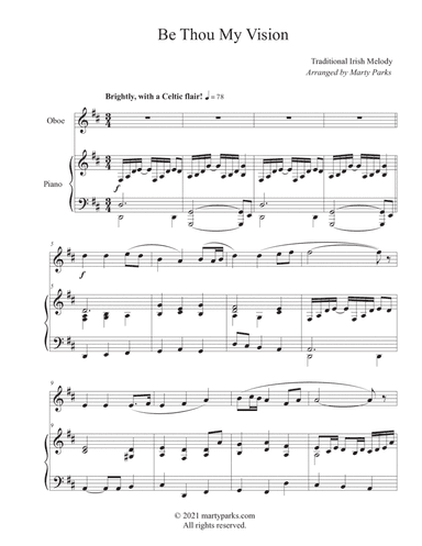 Be Thou My Vision (Oboe-Piano)