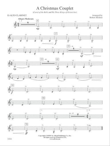 A Christmas Couplet: E-flat Alto Clarinet
