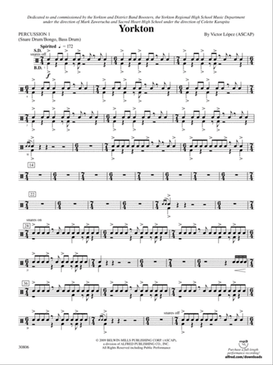 Yorkton: 1st Percussion