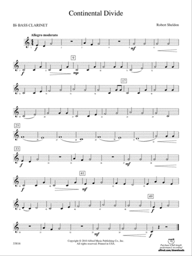 Continental Divide: B-flat Bass Clarinet