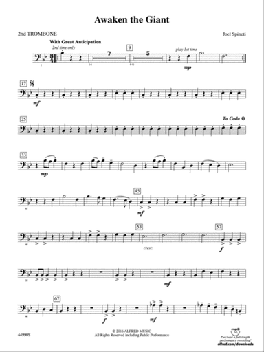 Awaken the Giant: 2nd Trombone