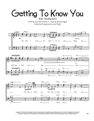 Getting To Know You