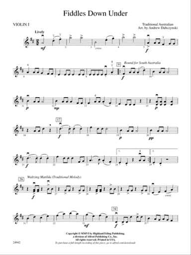 Fiddles Down Under: 1st Violin