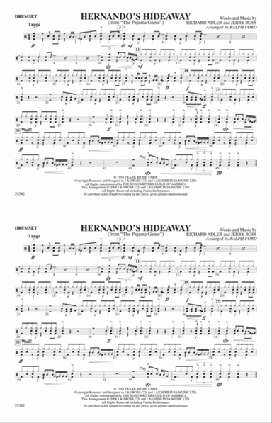 Hernando's Hideaway: Drumset