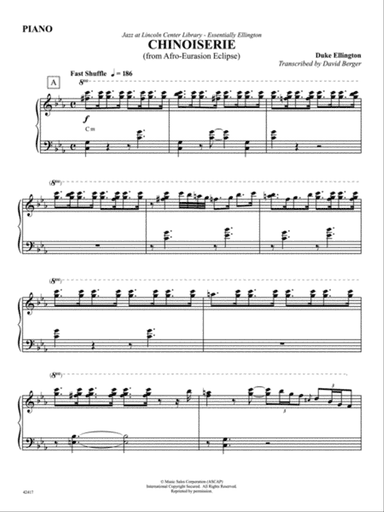 Chinoiserie (from Afro-Euroasian Eclipse): Piano Accompaniment