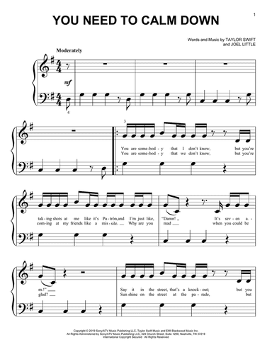 You Need To Calm Down