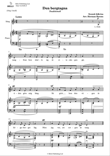 Den bergtagna (D minor)