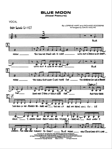 Blue Moon: Vocal Solo