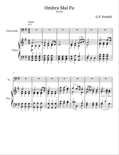 Ombra Mai Fu - Handel