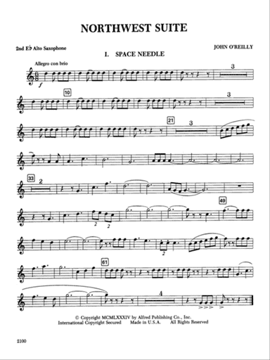 Northwest Suite: 2nd E-flat Alto Saxophone