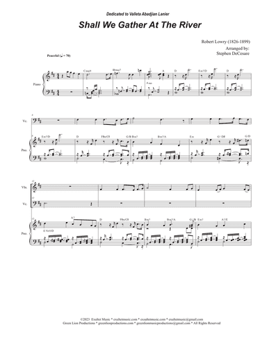 Shall We Gather At The River (Duet for Violin and Cello)