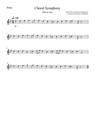 Choral Symphony Ode To Joy