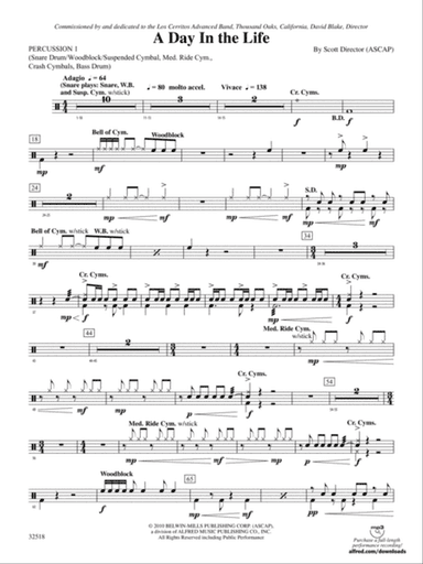 A Day in the Life: 1st Percussion