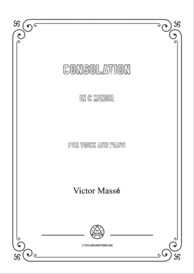 Masse-Consolation in c minor,for Voice and Piano