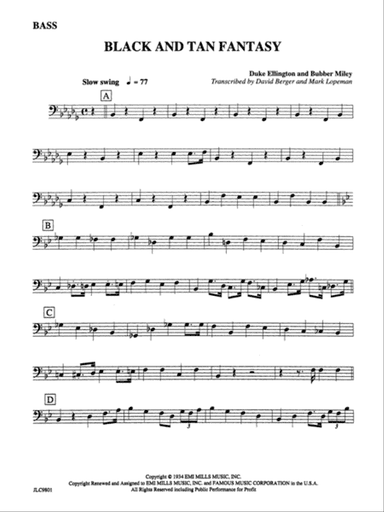 Black and Tan Fantasy: String Bass