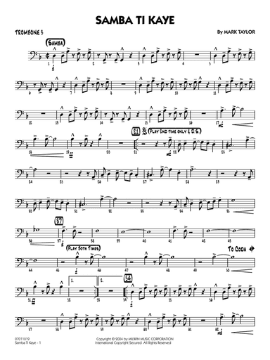 Samba Ti Kaye - Trombone 3