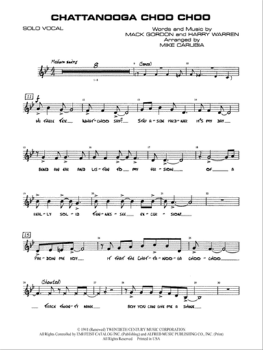 Chattanooga Choo Choo: Solo