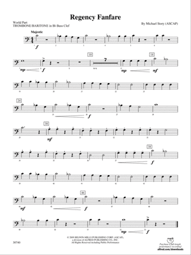 Regency Fanfare: (wp) B-flat Baritone B.C.