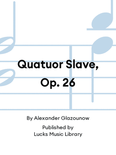 Quatuor Slave, Op. 26