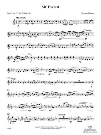 Mt. Everest: 2nd E-flat Alto Saxophone