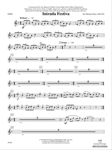 Intrada Festiva: Oboe