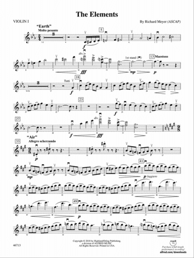 The Elements: 1st Violin