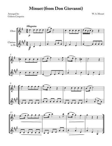 Minuet (from Don Giovanni)