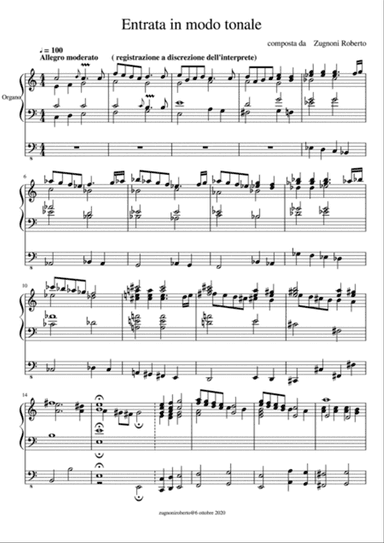 Entrata in modo tonale