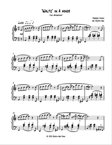 Jazz "Waltz" in A minor - Jazz Font