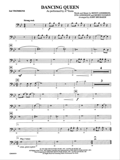Dancing Queen: 2nd Trombone