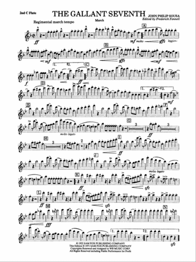 The Gallant Seventh: 2nd Flute