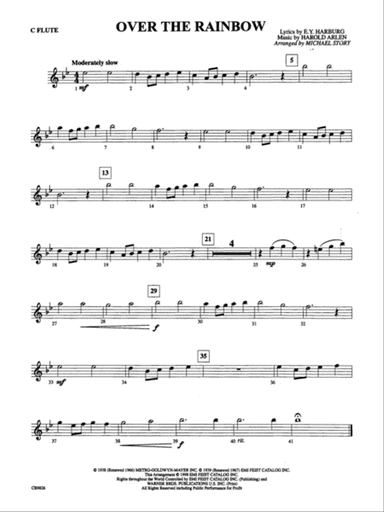 Over the Rainbow: Flute