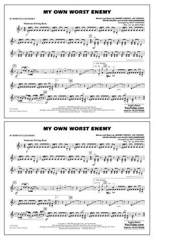My Own Worst Enemy (arr. Matt Conaway) - Bb Horn/Flugelhorn