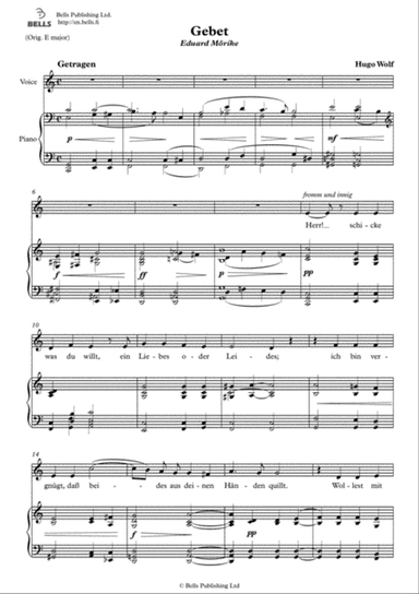 Gebet (C Major)