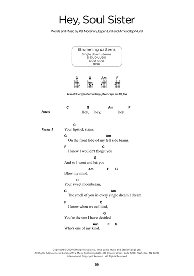 Hey, Soul Sister (arr. Elise Ecklund)