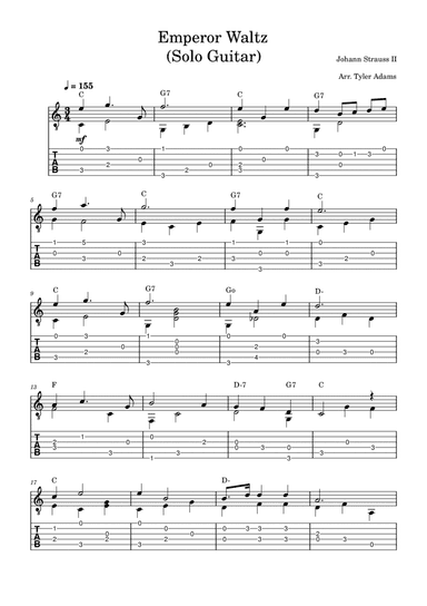Emperor Waltz (Solo Guitar)