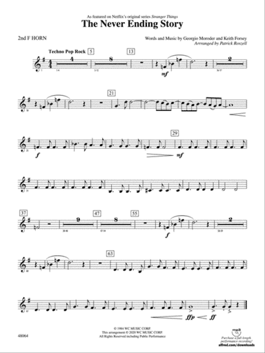 The Never Ending Story: 2nd F Horn