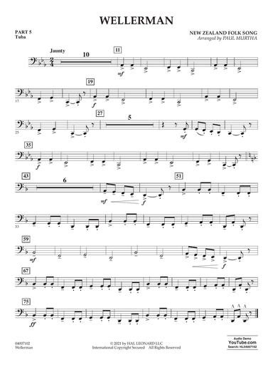 Wellerman (arr. Paul Murtha) - Pt.5 - Tuba