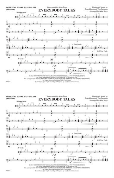 Everybody Talks: Tonal Bass Drum