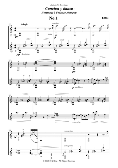 Cancion y danza - for 3 guitars