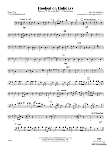 Hooked on Holidays: (wp) B-flat Tuba B.C.