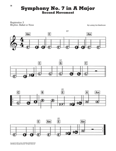 Symphony No. 7 In A Major, Second Movement (Allegretto)